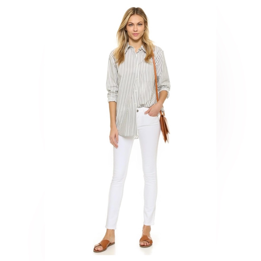 PAIGE‎ Skyline Ankle Peg Jeans in Optic White Jeans size 25